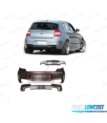 PARAGOLPES TRASERO BMW E81 E87 04-11 LOOK 1M