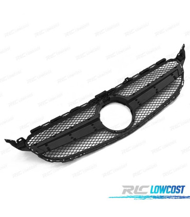 PARRILLA MERCEDES W205 14-18 LOOK AMG C63 CAMARA NEGRO BRILLO