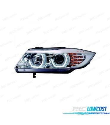 FAROS BMW E90 E91 05-08 BERLINA TOURING FONDO CROMO