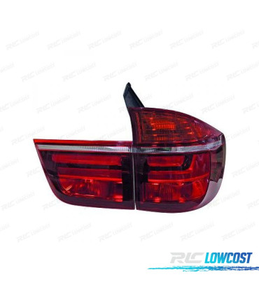 PILOTOS BMW X5 E70 07-10 LED TUBELIGHT ROJO AHUMADO
