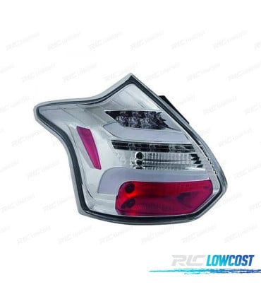 PILOTOS TUBELIGHT + INTERMITENTE DINÁMICO FORD FOCUS MK3 11-14 CROMO