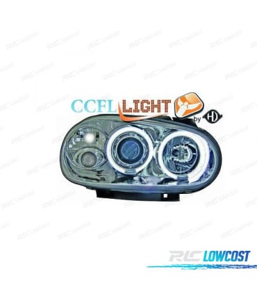 FAROS VOLKSWAGEN VW GOLF 4 FONDO CROMO