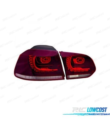 PILOTOS ROJO AHUMADO VOLKSWAGEN VW GOLF VI LIMOUSINE 08-12