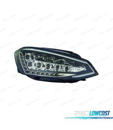 FAROS PARA VOLKSWAGEN VW GOLF VII LIMOUSINE 12-17 FONDO NEGRO