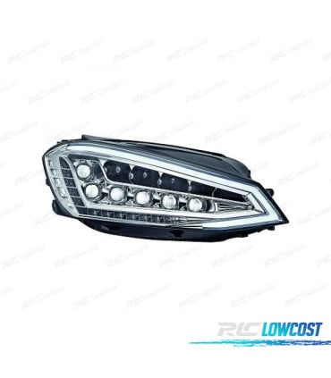 FAROS PARA VOLKSWAGEN VW GOLF VII LIMOUSINE 12-17 FONDO CROMO