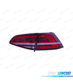 PILOTOS LED ROJO OSCURO VOLKSWAGEN VW GOLF VII LIMOUSINE 12-17