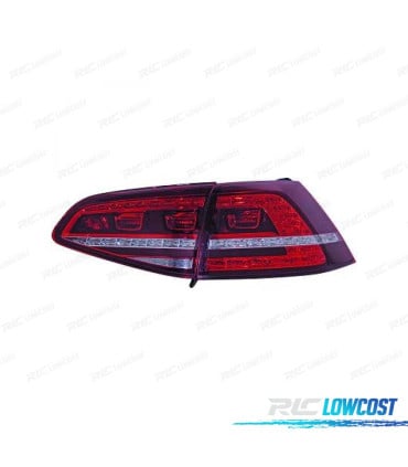 PILOTOS LED ROJO OSCURO VOLKSWAGEN VW GOLF VII LIMOUSINE 12-17