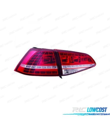PILOTOS LED ROJO BLANCO VOLKSWAGEN VW GOLF VII LIMOUSINE 12-17