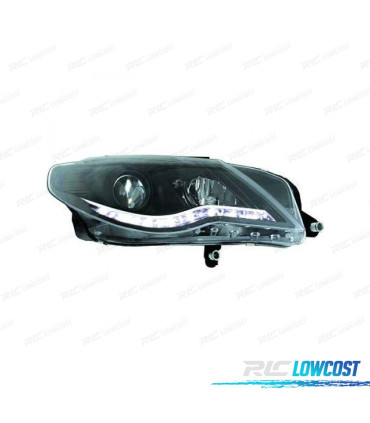 FAROS PARA VOLKSWAGEN VW PASSAT CC 08-12 NEGRO