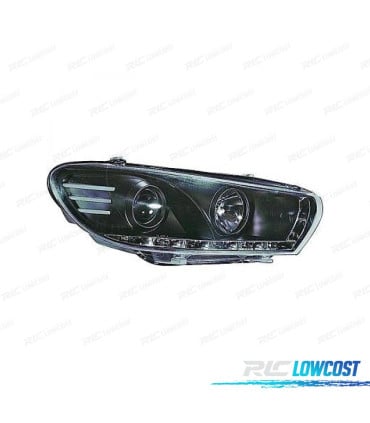 FAROS PARA VOLKSWAGEN VW SCIROCCO 15- NEGRO