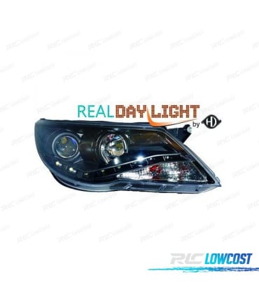FAROS VOLKSWAGEN VW TIGUAN 07-11 NEGRO