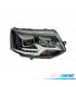 FAROS PARA VOLKSWAGEN VW T5 MULTIVAN CARAVELLE 09-15 NEGRO CROMO