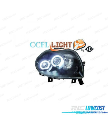 FAROS RENAULT CLIO II 98-01 OJOS ANGEL FONDO NEGRO