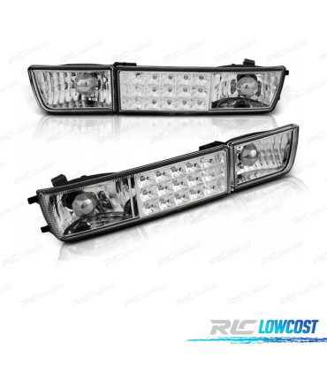 INTERMITENTES FRONTALES VOLKSWAGEN VW GOLF 3 VENTO + LUZ DIURNA LED CROMO