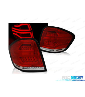 PILOTOS MERCEDES W164 05-08 LED BAR ROJO CLARO