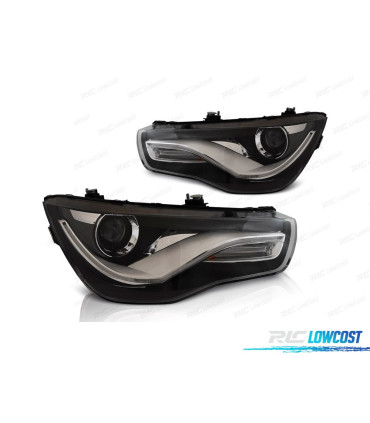 FAROS AUDI A1 10-14 TRU DRL NEGROS
