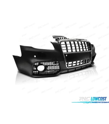 PARAGOLPES DELANTERO AUDI A4 B7 04-08 LOOK S LINE CROMO NEGRO PDC SRA