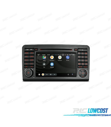 RADIO GPS ANDROID 12 PARA MERCEDES ML W164 GL X164
