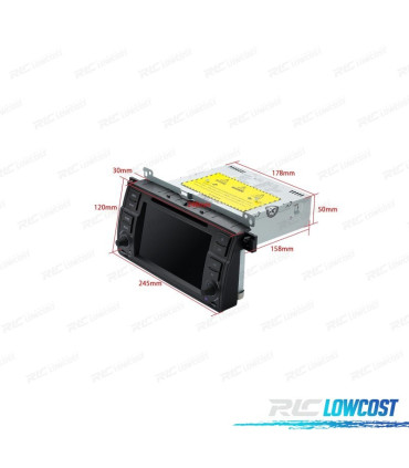 RADIO GPS ANDROID 13 BMW SERIE 3 E46 PANTALLA TÁCTIL 7"