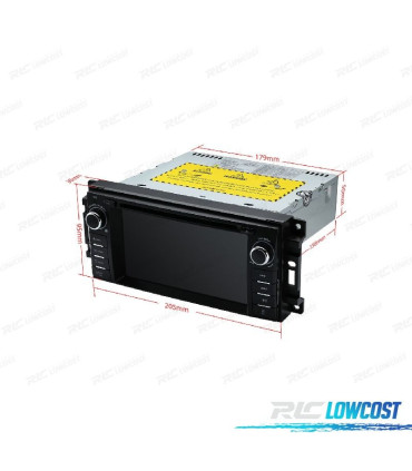 RADIO GPS ANDROID 11 PARA JEEP DODGE CHRYSLER