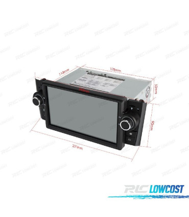 RADIO GPS ANDROID 10 PARA FIAT GRANDE PUNTO 05-09 USB GPS TACTIL HD