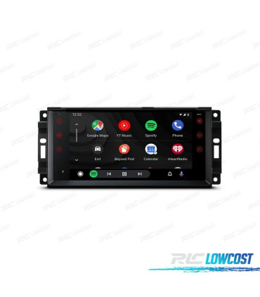 RADIO GPS ANDROID 13 PARA JEEP WRANGLER 07-12, GRAND CHEROKEE 08-11... USB GPS TACTIL HD 7"