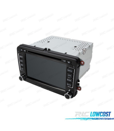 RADIO GPS ANDROID 13 PARA VOLKSWAGEN VW SEAT SKODA TOURAN 7" USB GPS TACTIL HD