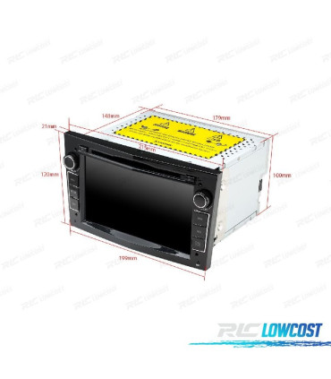 RADIO GPS ANDROID 11 PARA OPEL ASTRA H VIVARO ZAFIRA VECTRA CORSA D