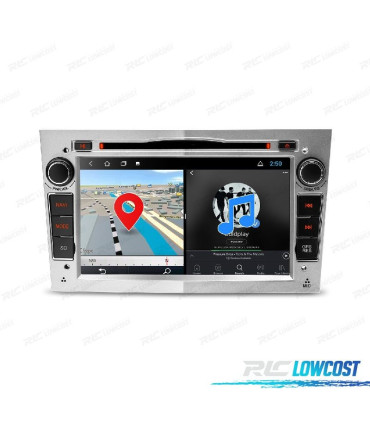 RADIO GPS ANDROID 11 GRIS CLARO PARA OPEL ASTRA H VIVARO ZAFIRA VECTRA CORSA D
