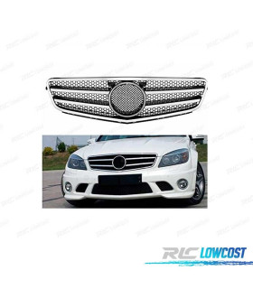 PARRILLA MERCEDES W204 07-11 LOOK AMG CROMO PLATA