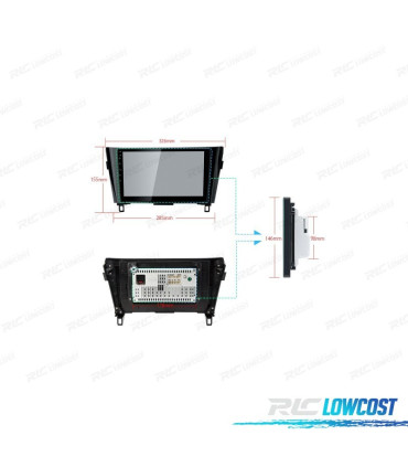 RADIO GPS ANDROID 12 PARA NISSAN QASHQAI X-TRAIL