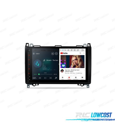 RADIO GPS ANDROID 10 PARA MERCEDES CLASE-A CLASE B VITOVIANO SPRINTER 04-12