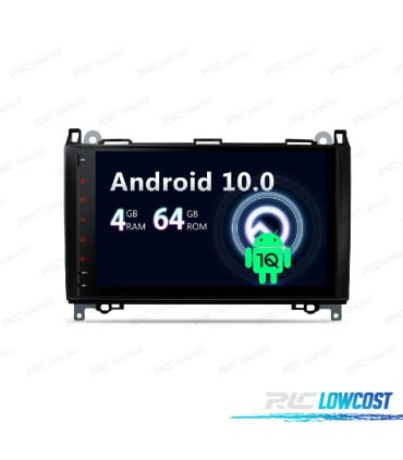 RADIO GPS ANDROID 14 PARA MERCEDES CLASE A B VITO VIANO SPRINTER 64GB
