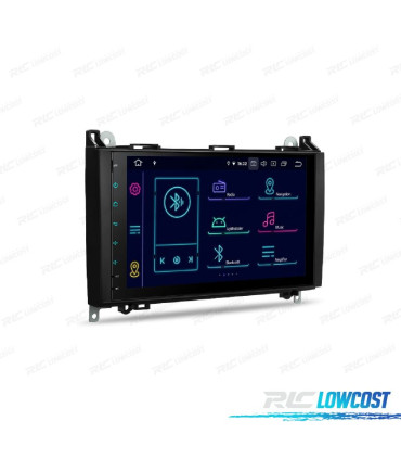 RADIO GPS ANDROID 14 PARA MERCEDES CLASE A B VITO VIANO SPRINTER 64GB