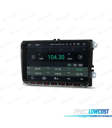 RADIO GPS ANDROID 11 PARA VOLKSWAGEN VW SKODA SEAT
