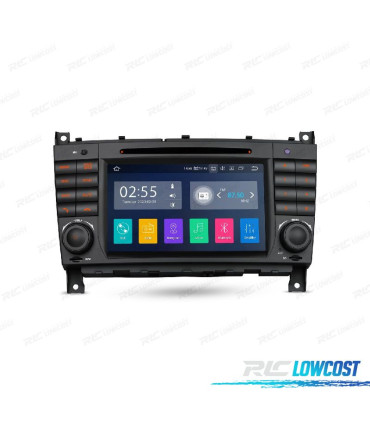 RADIO GPS ANDROID 10 PARA MERCEDES W203 04-07 W209 04-06 W463 06-08