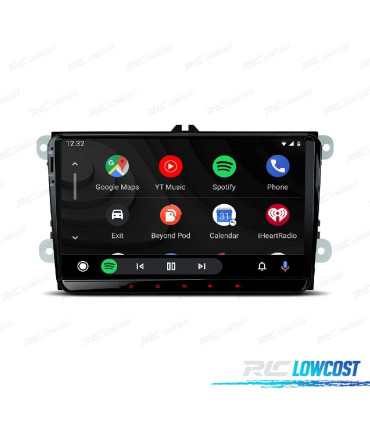 RADIO GPS ANDROID 10 PARA VOLKSWAGEN VW SKODA SEAT