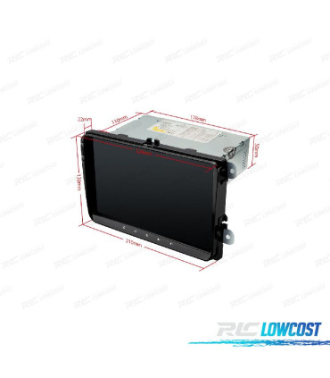 RADIO GPS ANDROID 10 PARA VOLKSWAGEN VW SKODA SEAT