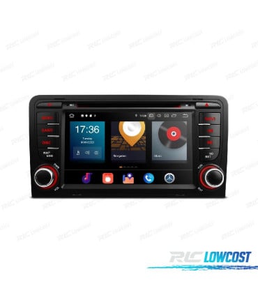 RADIO GPS ANDROID 12 PARA AUDI A3 8P 8PA SPORTBACK 03-12 B