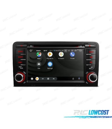 RADIO GPS ANDROID 12 AUDI A3 8P 8PA SPORTBACK 03-12 B