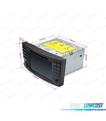 RADIO GPS ANDROID 10 PARA MERCEDES CLS W219 05-06 E W211 02-09