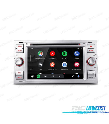RADIO GPS ANDROID 12 PARA FORD FOCUS C-MAX FIESTA GALAXY KUGA MONDEO S-MAX TRANSIT