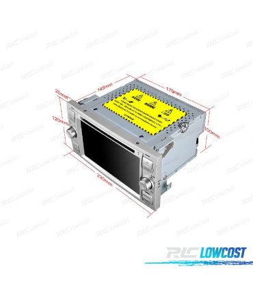 RADIO GPS ANDROID 12 PARA FORD FOCUS C-MAX FIESTA GALAXY KUGA MONDEO S-MAX TRANSIT