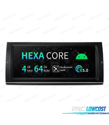 RADIO GPS ANDROID 12 OCTA CORE BMW X5 E53 99-06