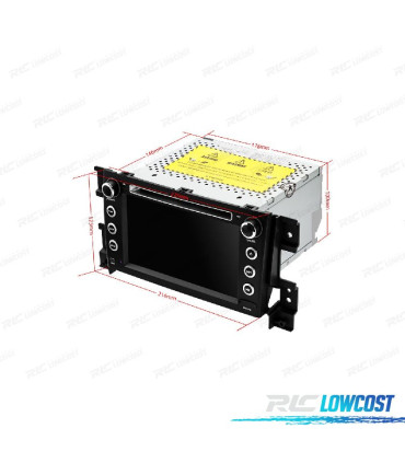 RADIO GPS ANDROID 12 PARA SUZUKI GRAND VITARA 05-13