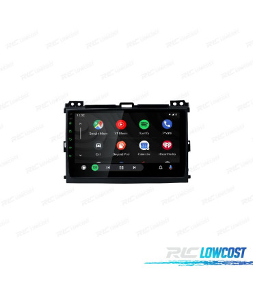 RADIO GPS ANDROID 12 PARA TOYOTA LAND CRUISER 02-09