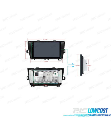 RADIO GPS ANDROID 10 PARA TOYOTA PRIUS 09-13