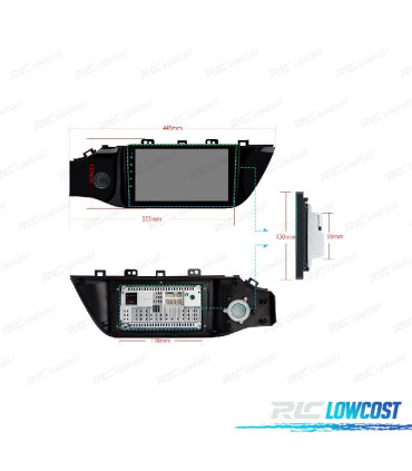 RADIO GPS ANDROID 10 PARA KIA RIO 4 16-18