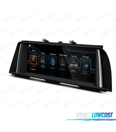 RADIO GPS ANDROID 12 PARA BMW F10 F11 13- CON SISTEMA NBT