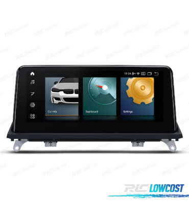 RADIO GPS ANDROID 12 PARA BMW X5 E70 07-10 X6 E71 07-10 CON SISTEMA CCC
